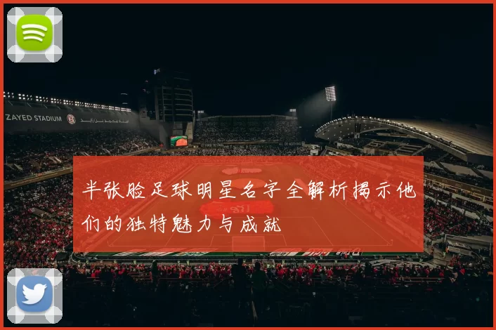 半张脸足球明星名字全解析揭示他们的独特魅力与成就